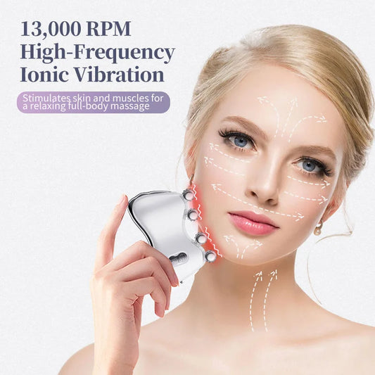 Stainless Steel Beauty Device Facial Massage Roller Anti-Puffiness Eye Bag Removal Micro Current Face Lifting Skin Tightening