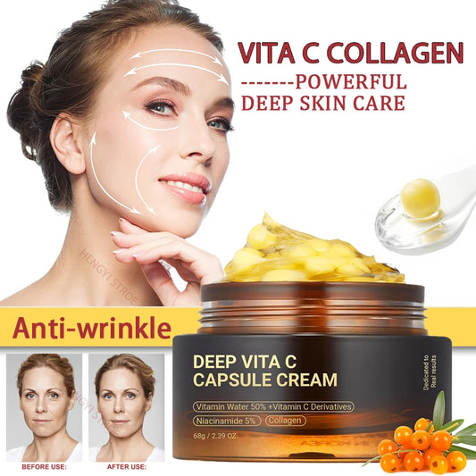 Vitamin C Collagen Capsule Gel Cream – Korean Skin Care 30ml