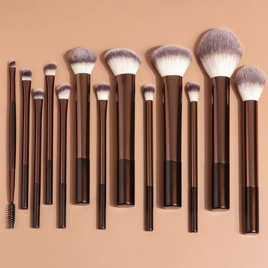 13-Piece Makeup Brush Set – Foundation, Eyeshadow & Blush