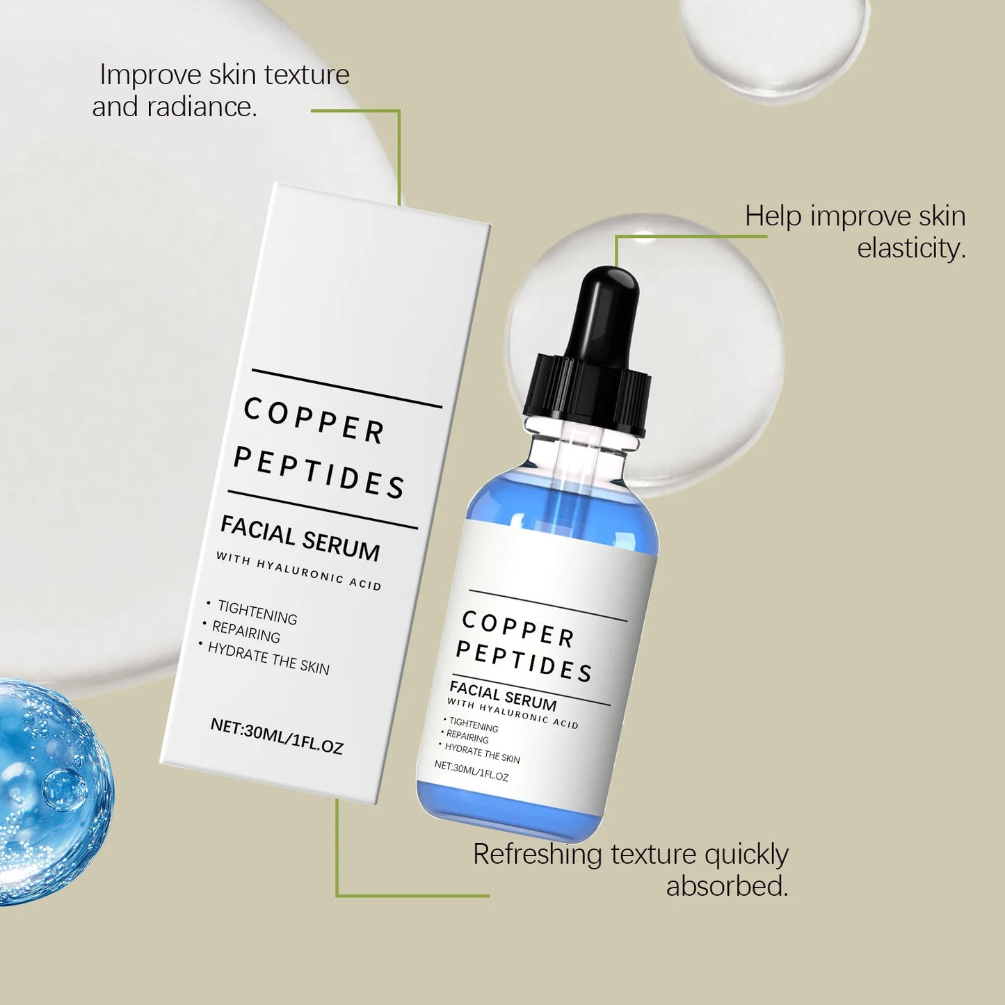 Hyaluronic Acid Hydrating Glow Facial Serum 30ml