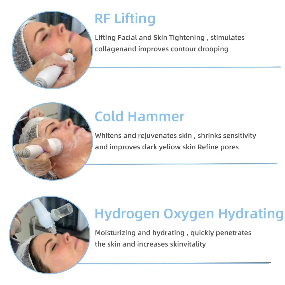 6 in 1 Facial Machine  Hydra Aqua Deep Cleaning Skin Care Device（Fast Shipping）
