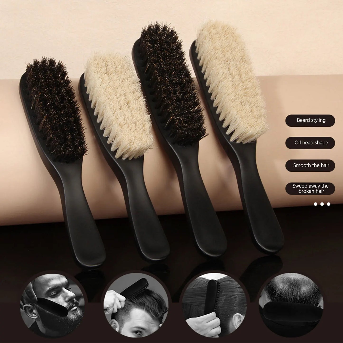 Men's Hair Brush,Mane Beard Comb,Beauty Salon,Present For Men,Neat Appearance,Multi Functional Beauty Tools