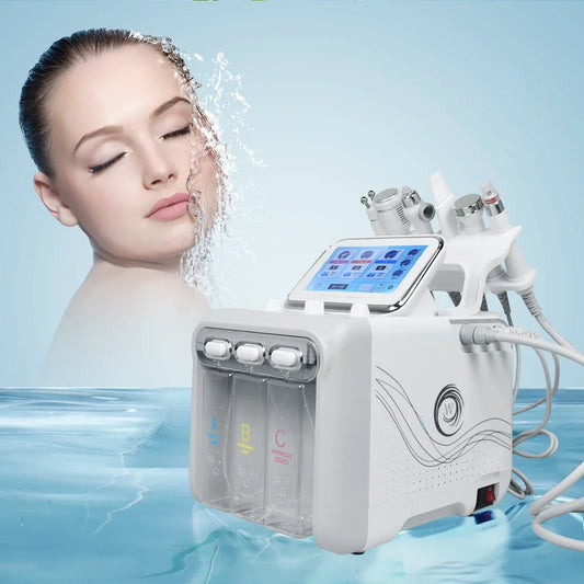 6 in 1 Facial Machine  Hydra Aqua Deep Cleaning Skin Care Device（Fast Shipping）