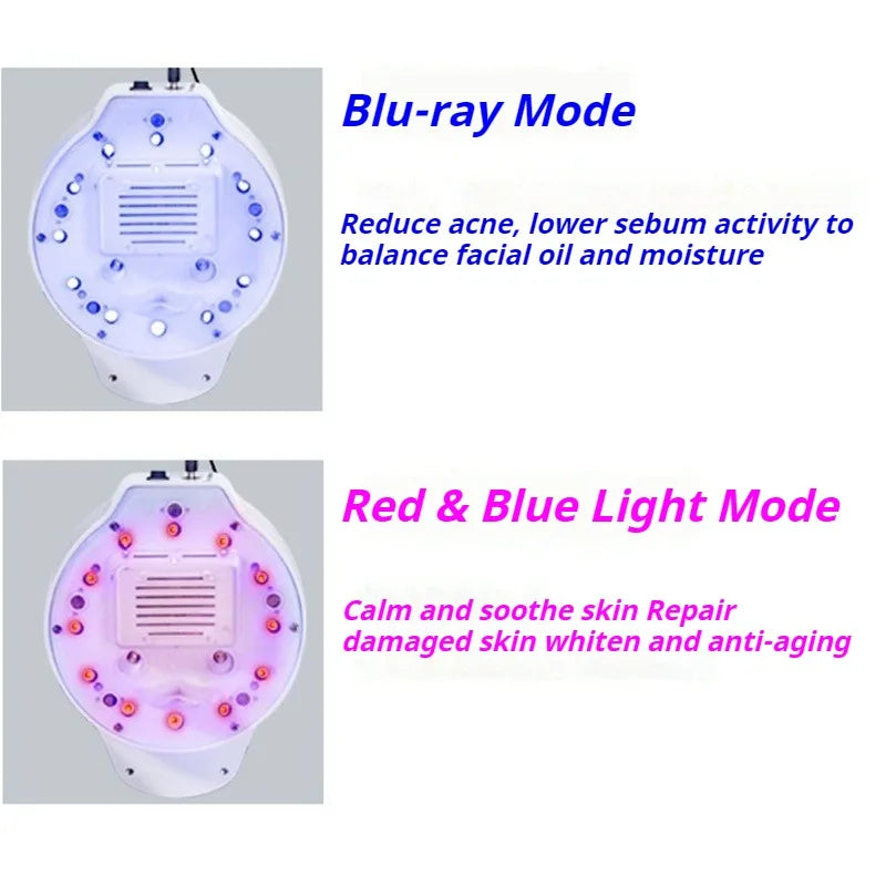 Physiotherapy Oxygen Facial Mask Machine Photon Beauty Hydrogen Oxygen Masks Led Light Therapy Device Deep Cleansing Spray Mask