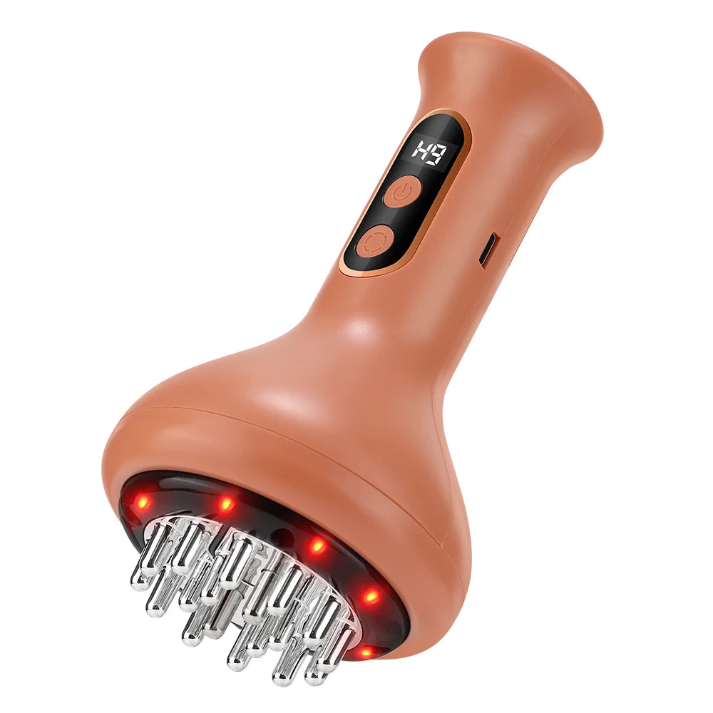 Electric Guasha Massage Body Shaping Heated Vibrate Meridian Scraping Brush Lymphatic Detoxification Regimen Dredging Fat Burner