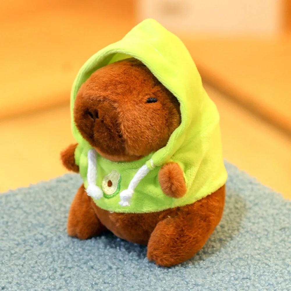 Cute Capybara Plush Toy Hoodie with Wings Simulation Doll Small Size Stuffed Animals Anime Fluffty Toy Birthday Party