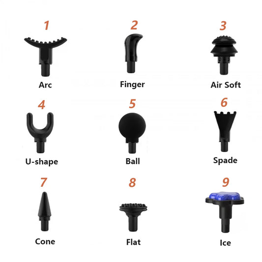 12MM  Mini Fascia Gun Massage Head  Universal Type