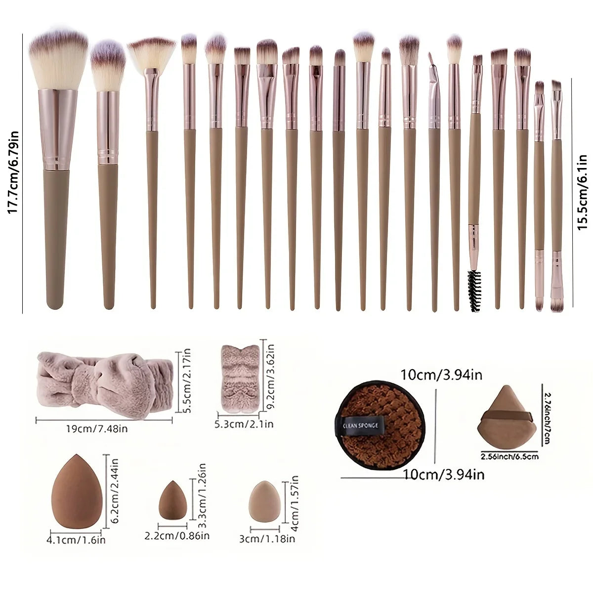 Beauty Sponge Makeup Tool Set – 20 or 40 Piece