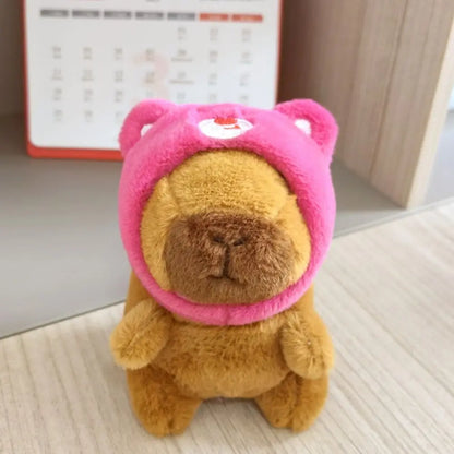 Cute Capybara Plush Toy Hoodie with Wings Simulation Doll Small Size Stuffed Animals Anime Fluffty Toy Birthday Party