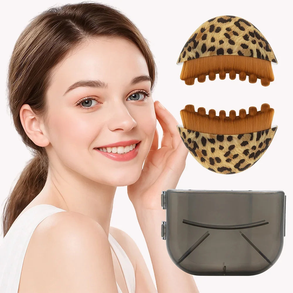 Lymphatic Contour Face Brush with Skin Scraping Guasha Face Massager Drainage Facial Lifting Massage Gouache Brush Scraping Face